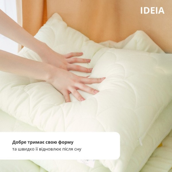 Фото - Подушка стандартна IDEIA ПОПКОРН 50x70 см з кукурудзяним наповнювачем антиалергенна (8-35040)